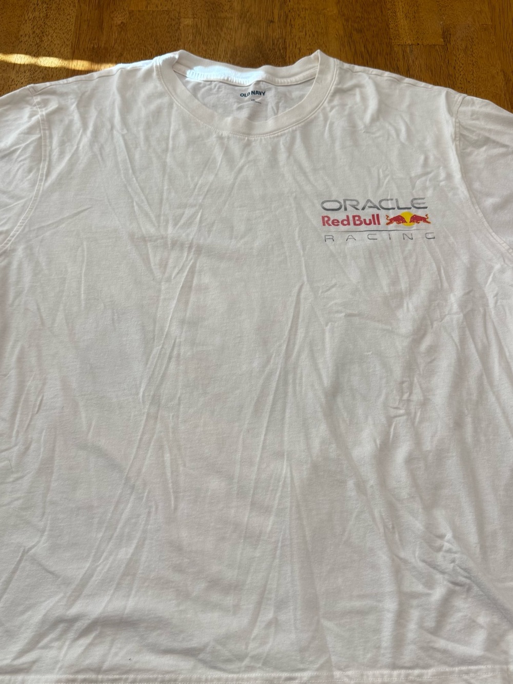 Old Navy White Oracle Red Bull Racing Logo Tee - Men